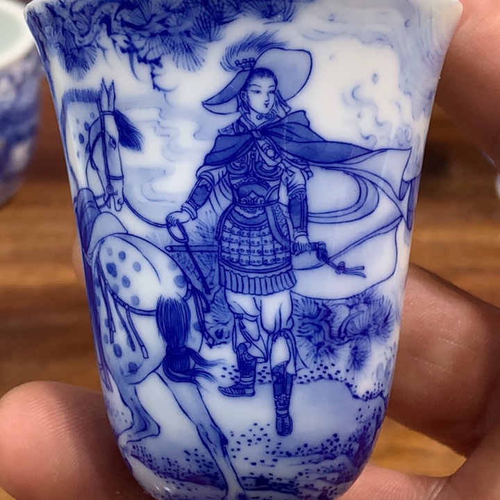 晓竹窑青花木兰从军