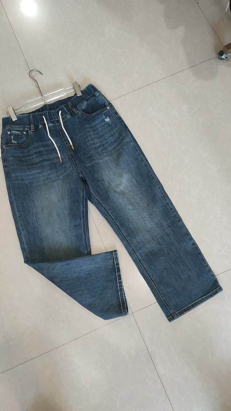 二姐家L栢8726春季新款百搭牛仔裤