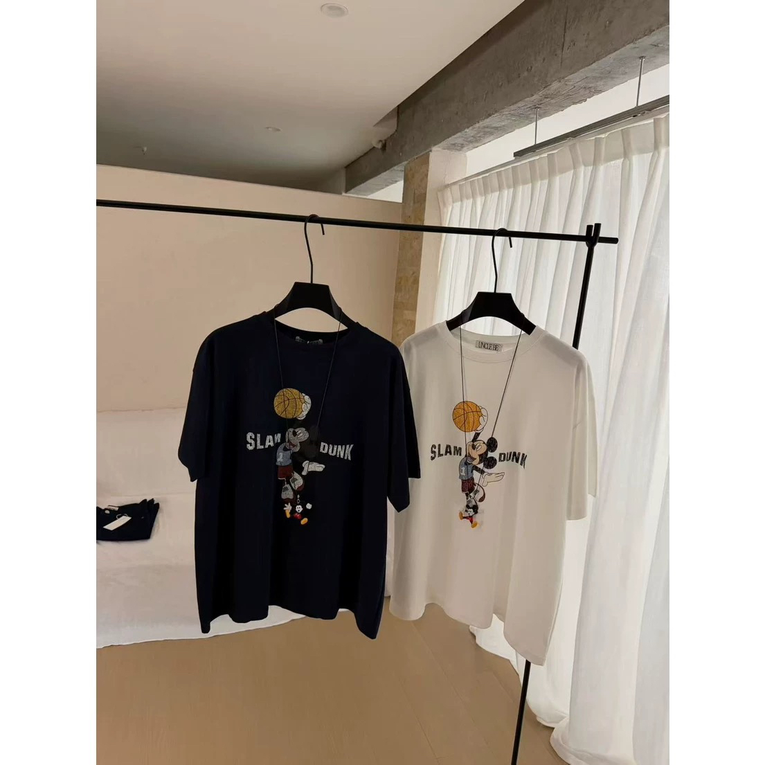 28833欧货高货时尚宽松米奇印花短袖T恤女夏新款显瘦上衣6617
