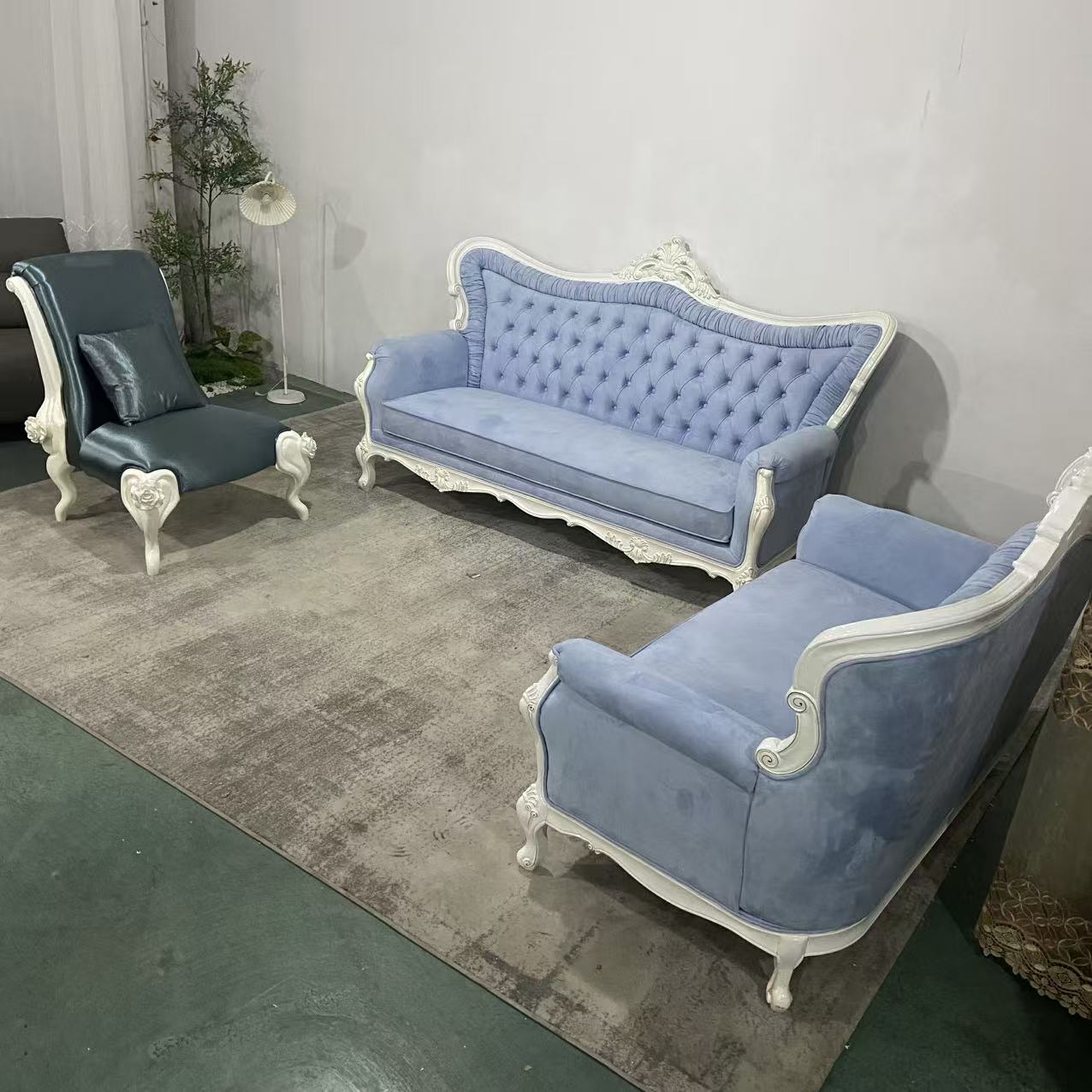 DZ欧式沙发1+2+3尺寸：三2.3*0.9*1.3二1.7*0.9*1.3一0.9*0.9*1