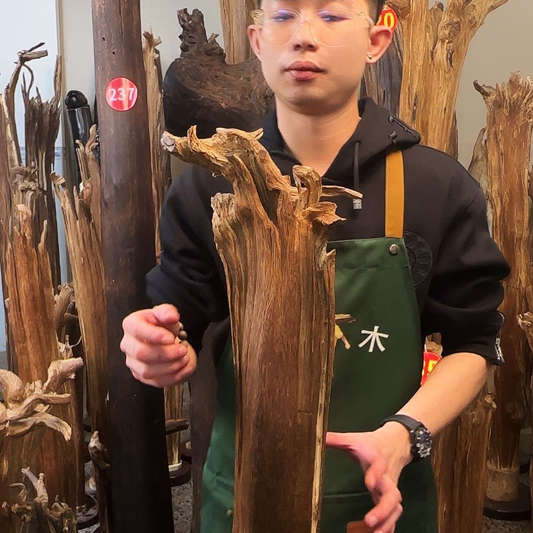 沉香摆件天然沉香原木摆件➕底座