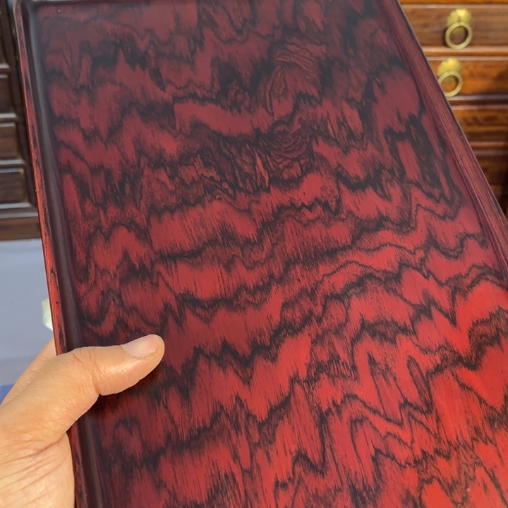 木红酸枝独板托盘