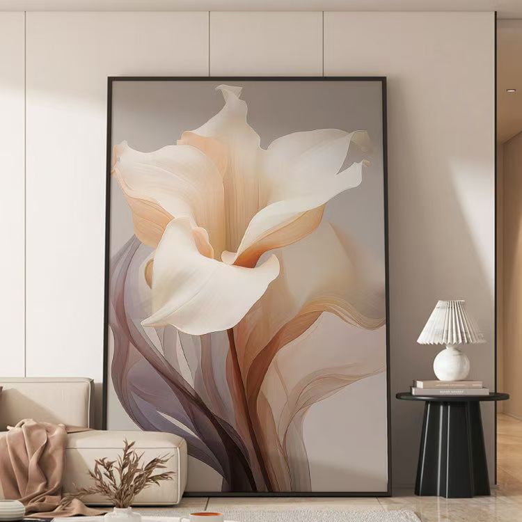 【淡雅花卉】现代简约高档客厅花卉装饰画沙发背景墙餐厅玄关挂画