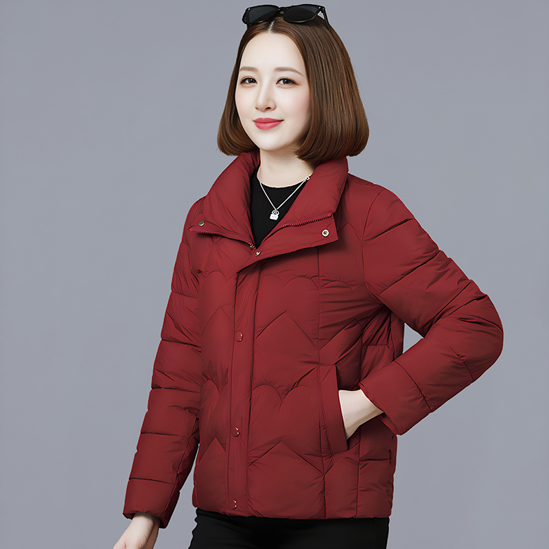 【棉柔感】短款立领时尚棉服2025冬季新款大码保暖棉袄外套