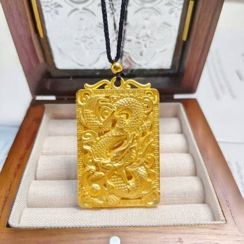 合金吊坠 合金霸气龙牌龙行天下吊坠气质精美大展宏图