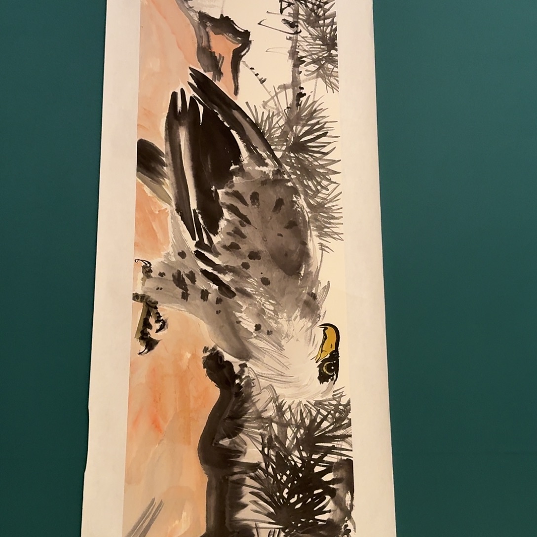 国画溥老师画作画作