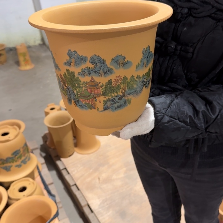 紫砂花盆 包邮包破损