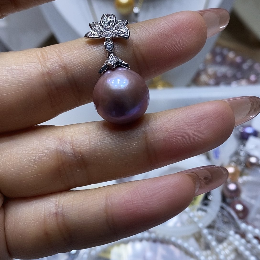 淡水珍珠耳钉未镶嵌