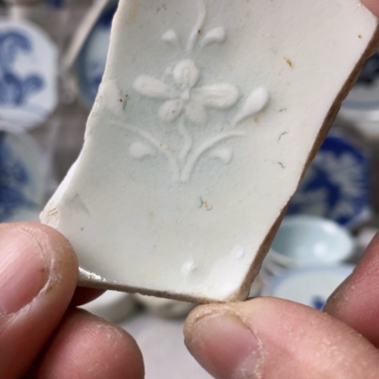 瓷片现代瓷器青花瓷片