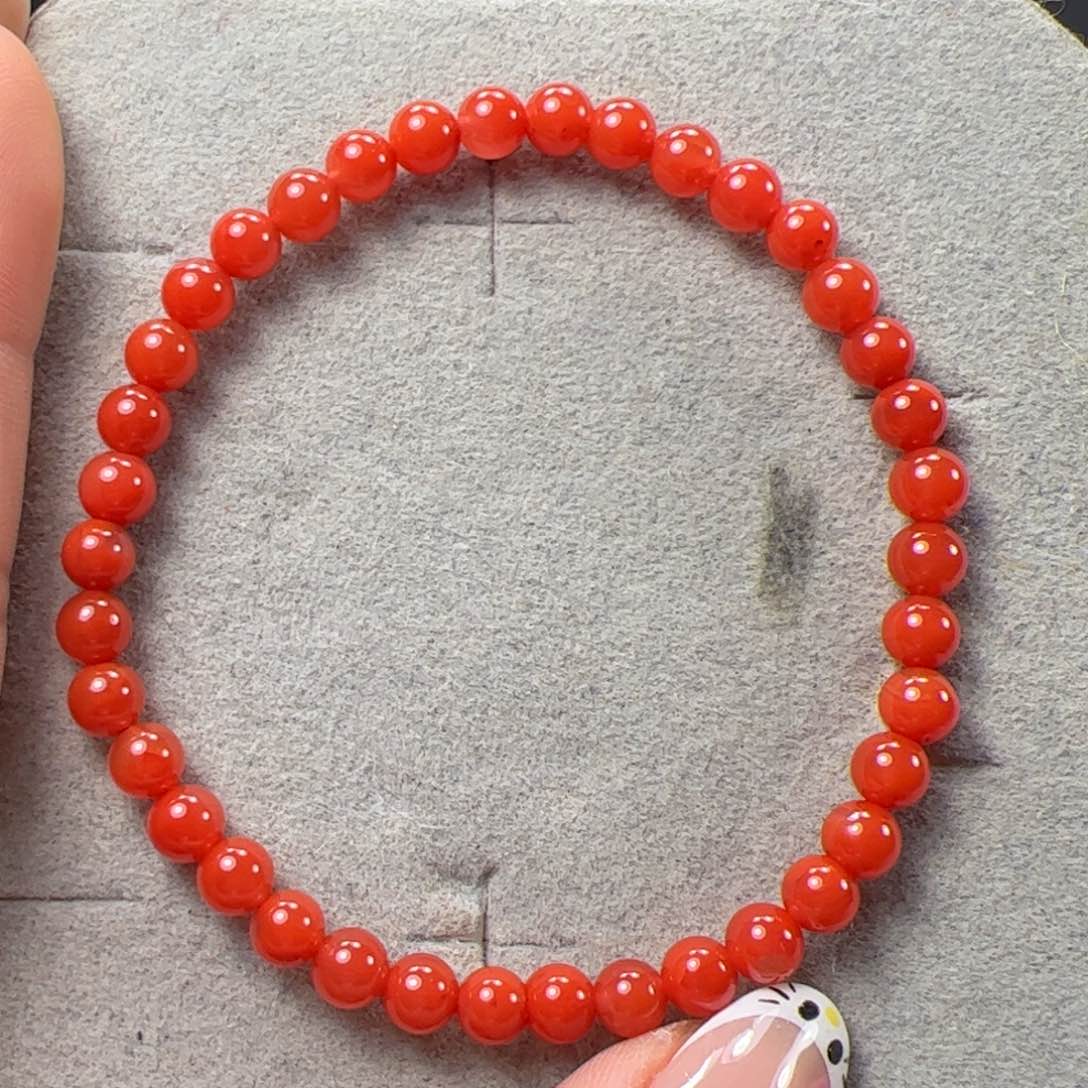 南红玛瑙5+单圈未镶嵌