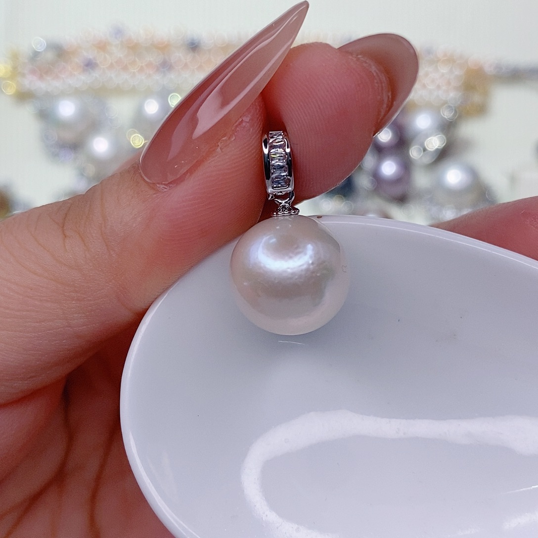 未镶嵌淡水珍珠吊坠(赠链)13➕