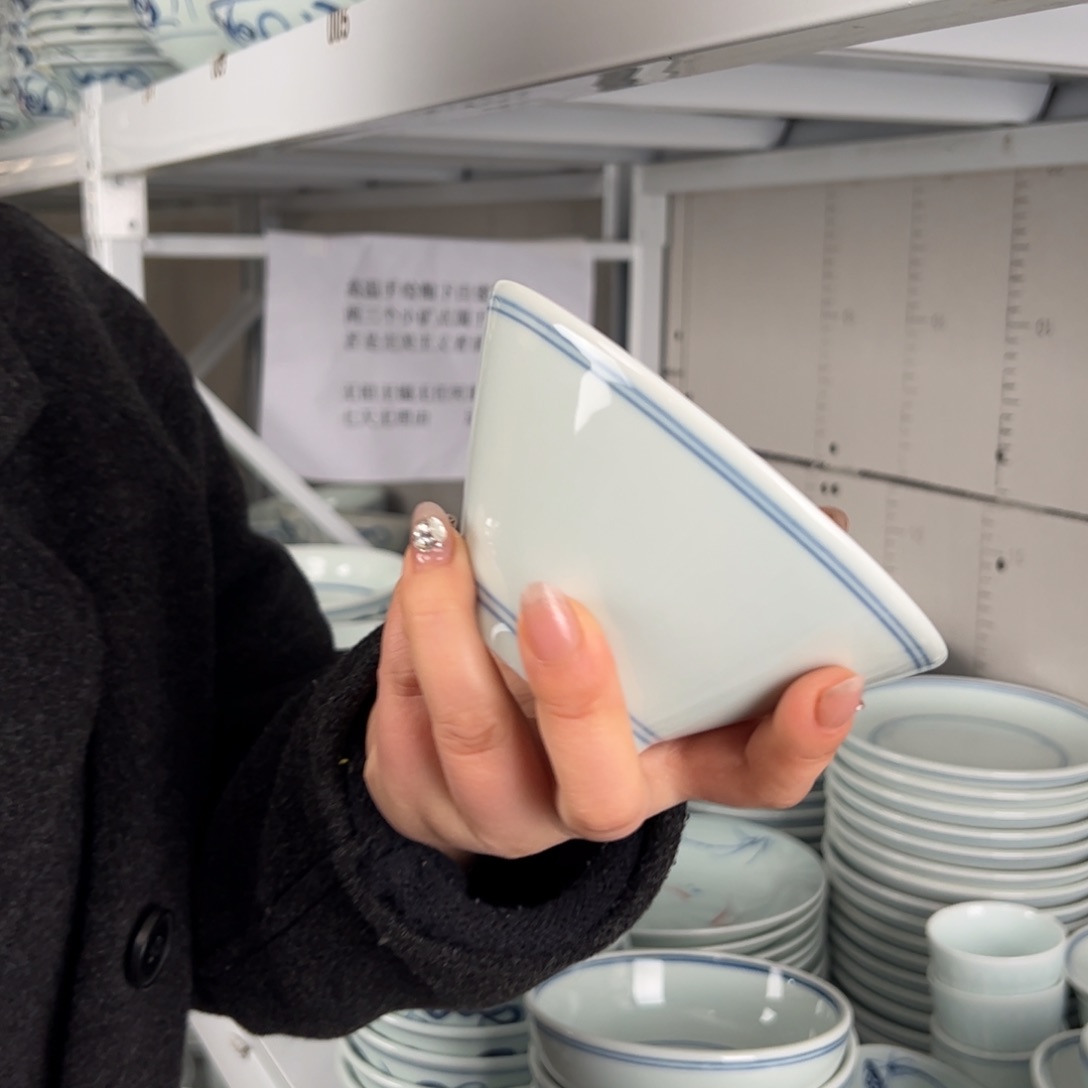 碗微瑕双线5寸斗笠碗（单只装）