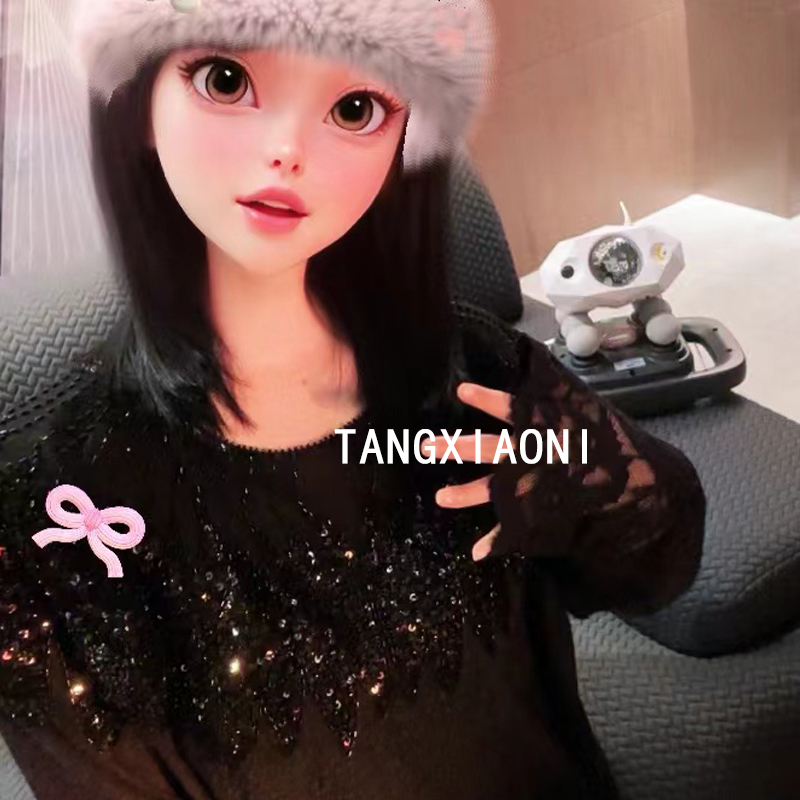 5店 很好看的一款重磅款全手工钉珠翻领 上衣