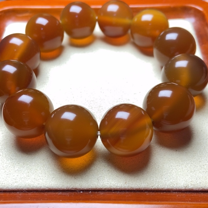 清***～玛瑙/玉髓未镶嵌手串