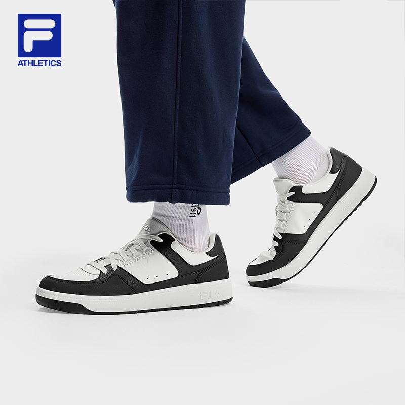 FILA 斐乐官方男鞋TARGA 1+网球生活鞋2025冬季新款圆盾鞋1+板鞋