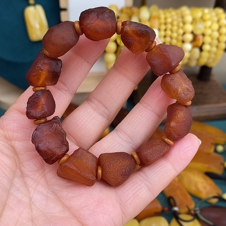 蜜蜡未镶嵌颈饰手串