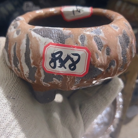 红陶粗陶花盆手工