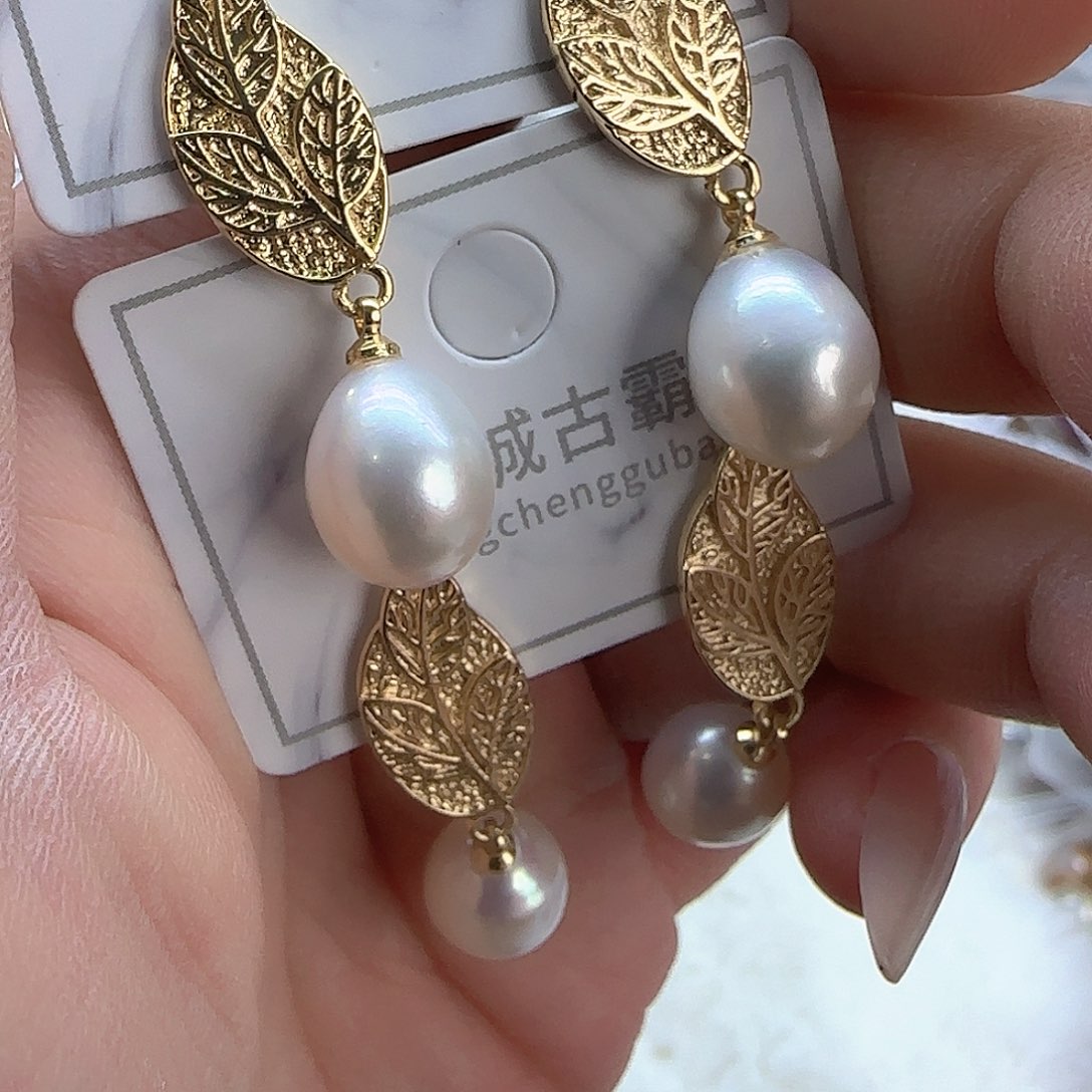 银S925镶嵌项链定制348淡水珍珠