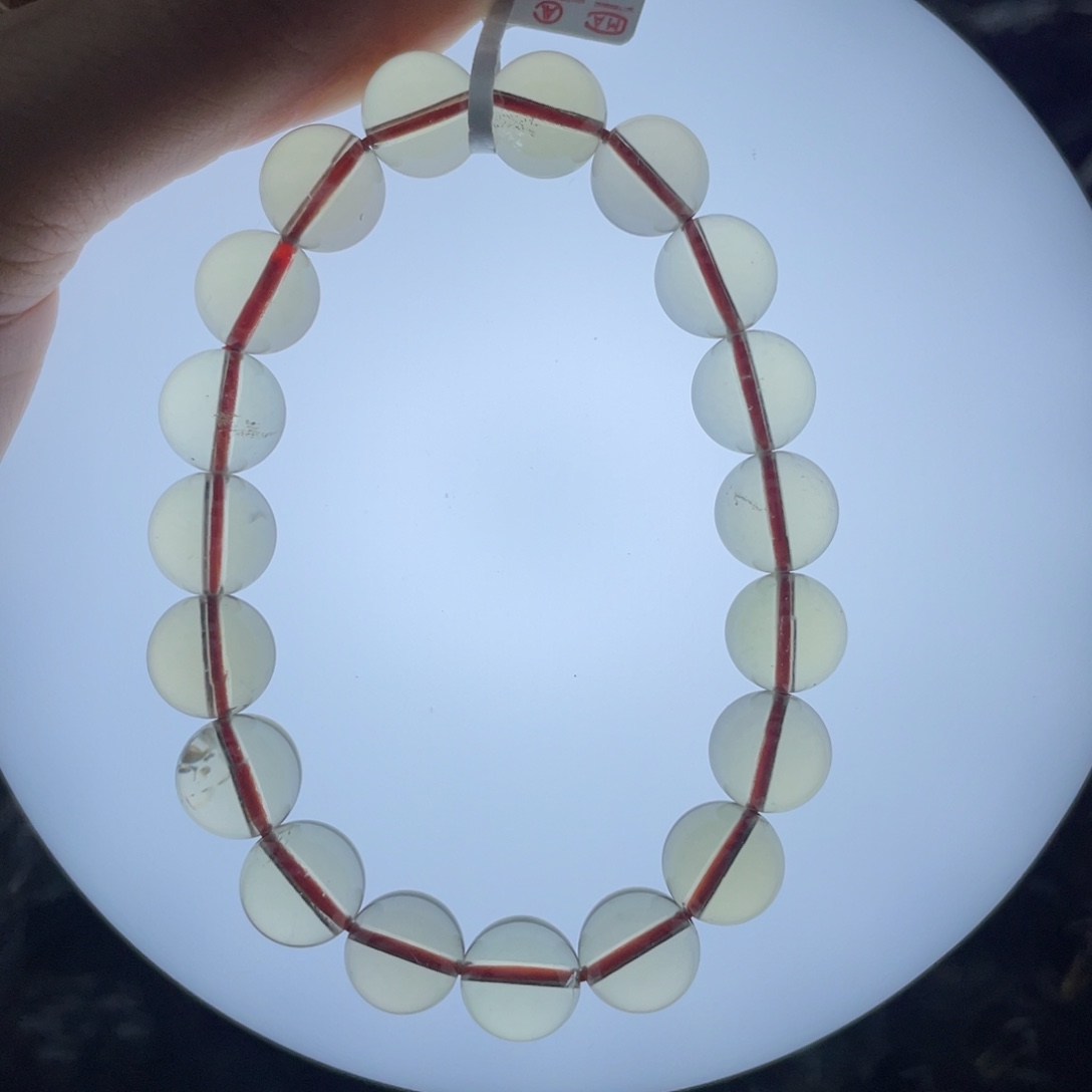 水晶手链未镶嵌巴西黄10.8