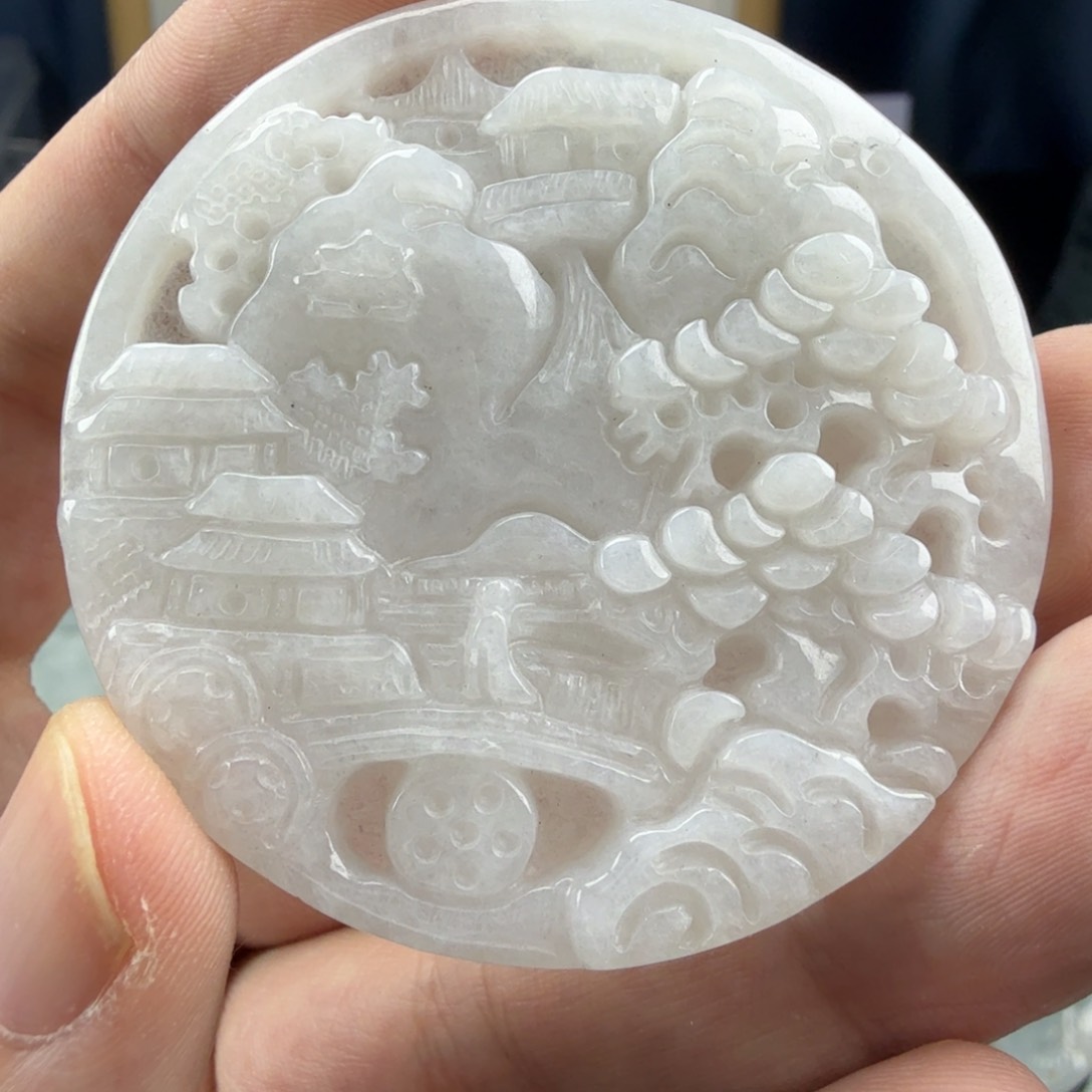 翡翠未镶嵌颈饰翡翠