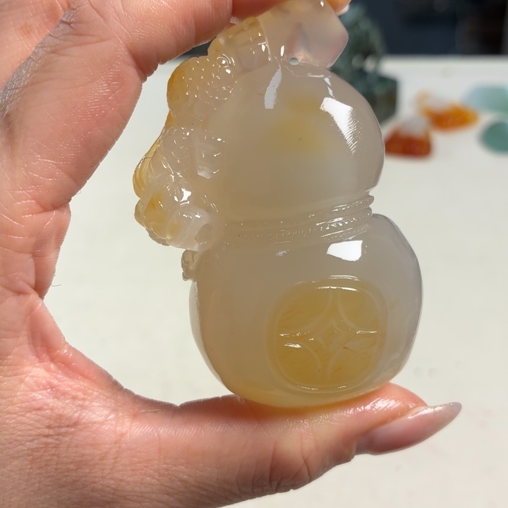 玛瑙/玉髓未镶嵌吊坠(不含链)