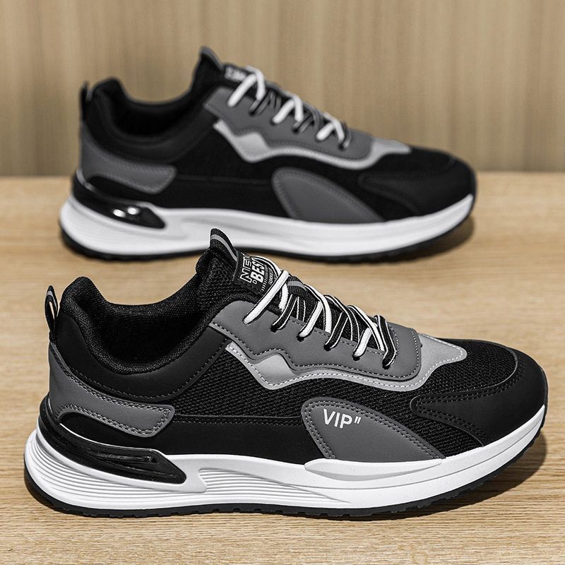 网面增高男鞋老爹厚底男款软底透气新款春季运动鞋2024休闲鞋百