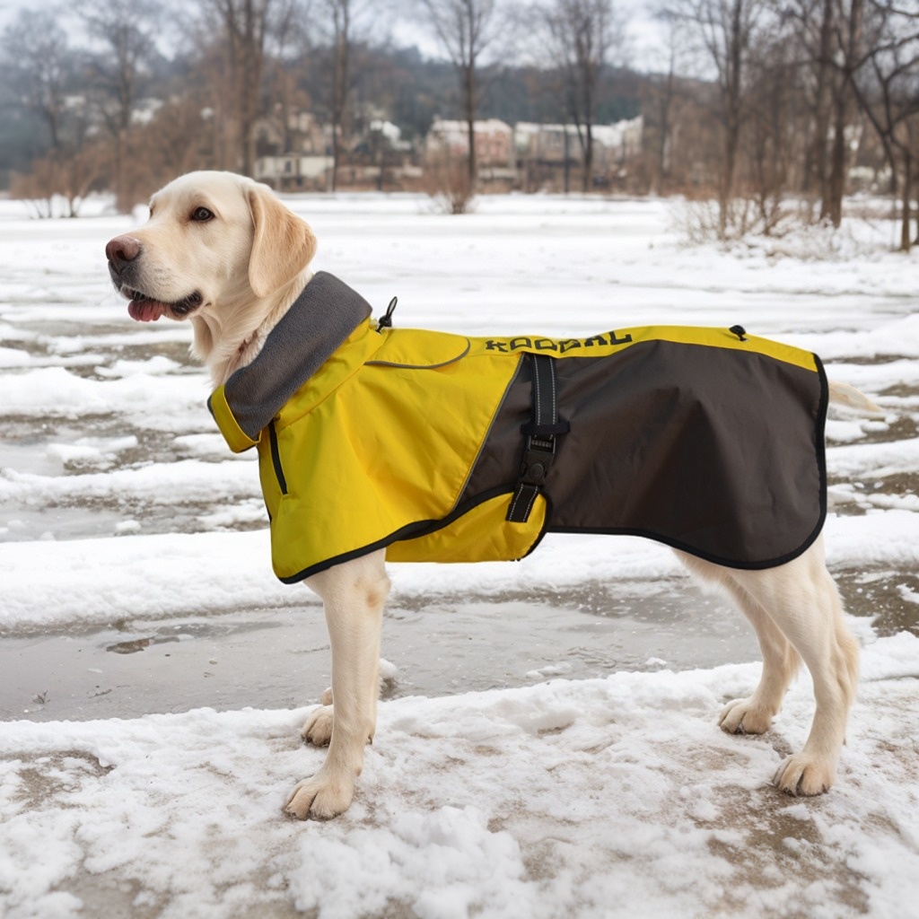 狗狗高定系撞色大狗冲锋衣中大型犬金毛边牧萨摩耶外出防脱防水服