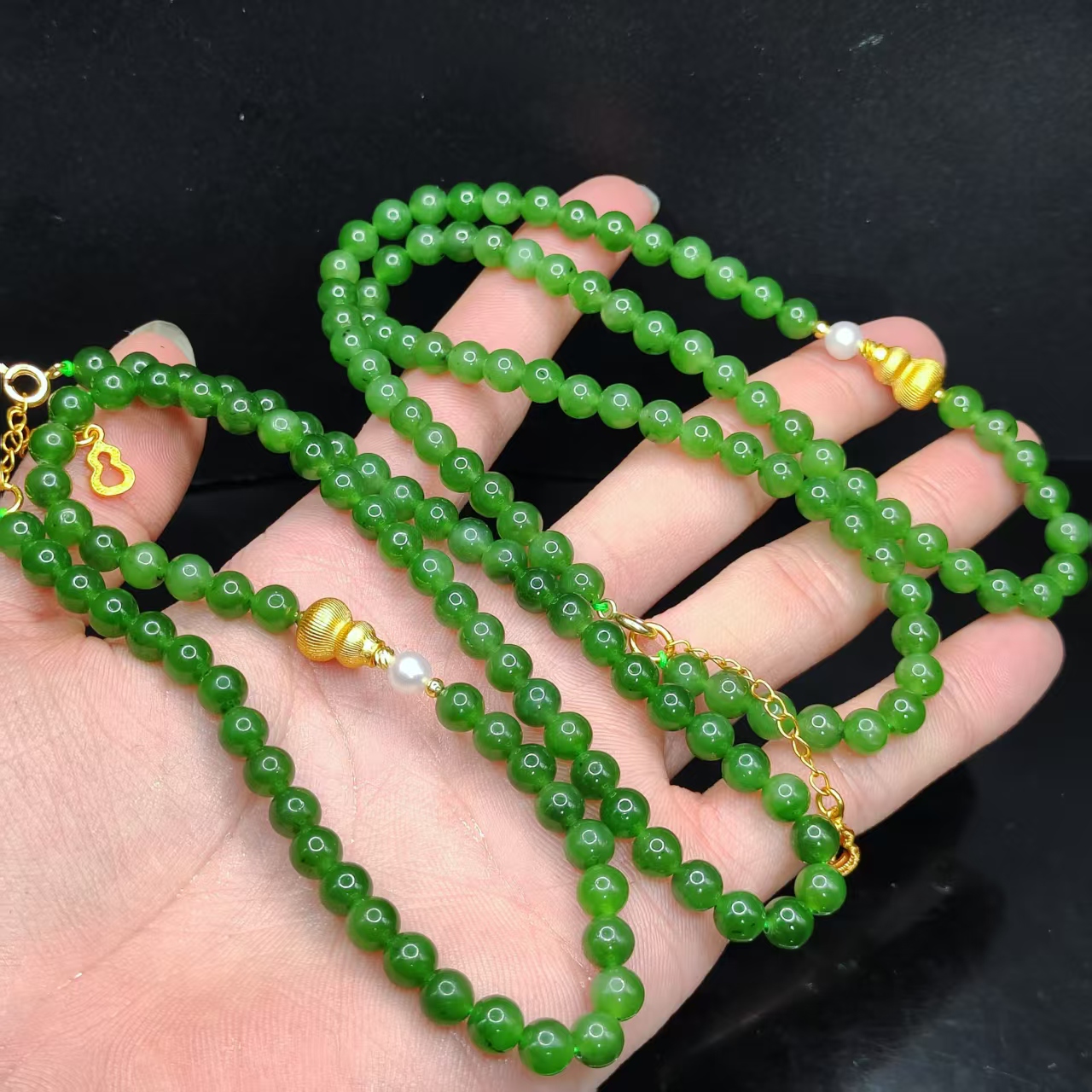 【龙龙严选】和田玉DIY女神链M4【多样性发其一】约6mm