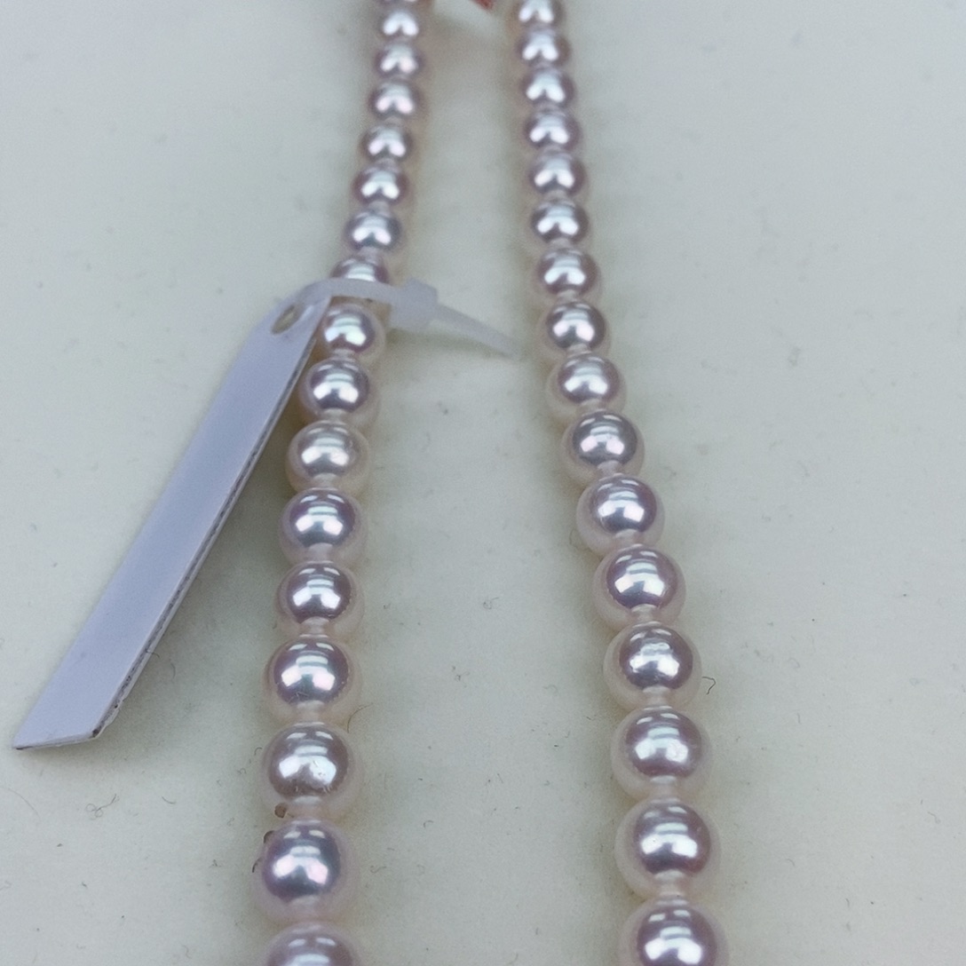 淡水珍珠8正圆极光白透粉炫彩银S925镶嵌