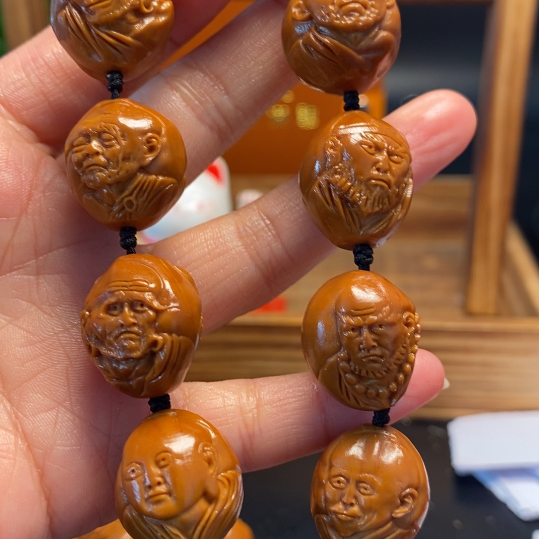 橄榄核手串/手链三丰双面