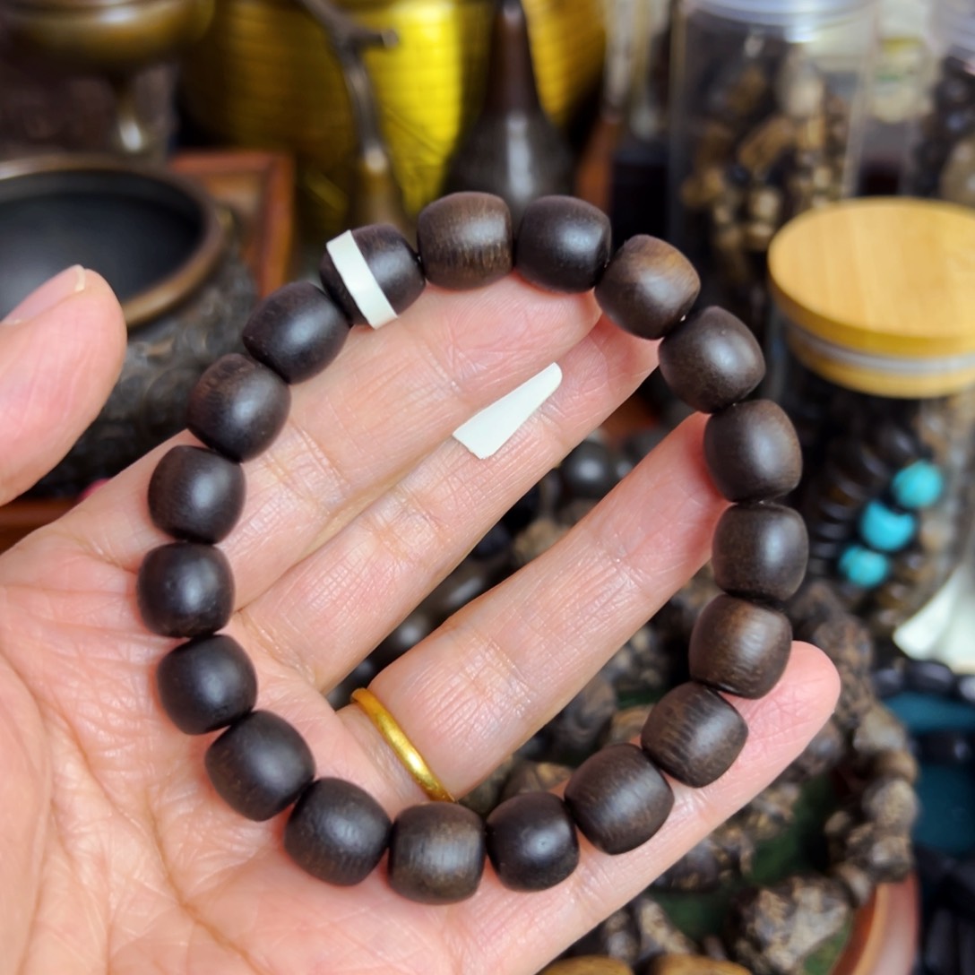 阴沉木精品高货文玩手串摆件把件