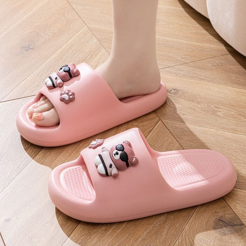 Eva踩屎感拖鞋女士夏季新款外穿室内家居浴室防滑情侣厚底凉拖鞋