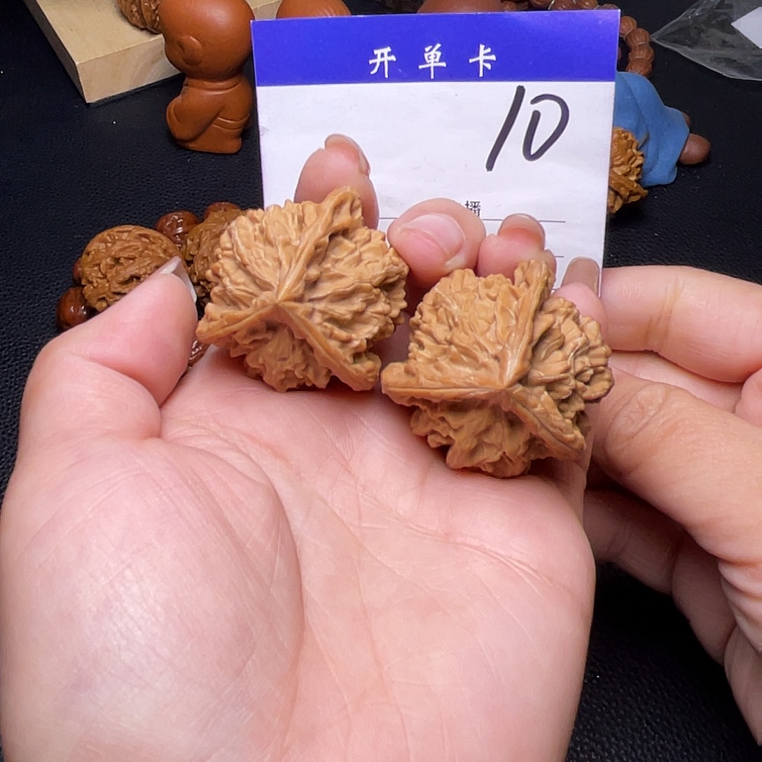 文玩核桃吊坠文玩核桃盘山三棱全品38n