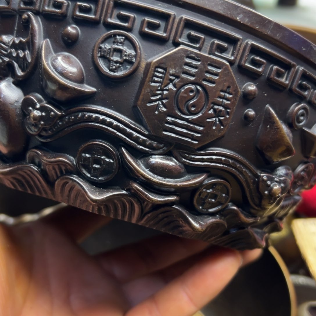 铜摆件欢迎欢迎你