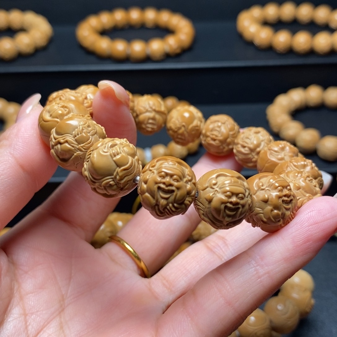 手串猴头核桃荷叶横财神14