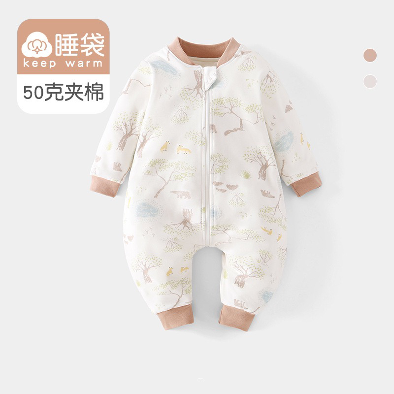 四季薄棉分腿睡袋婴幼儿无骨睡袋