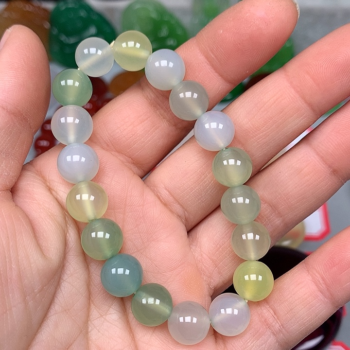 三***缘玛瑙/玉髓未镶嵌颈饰