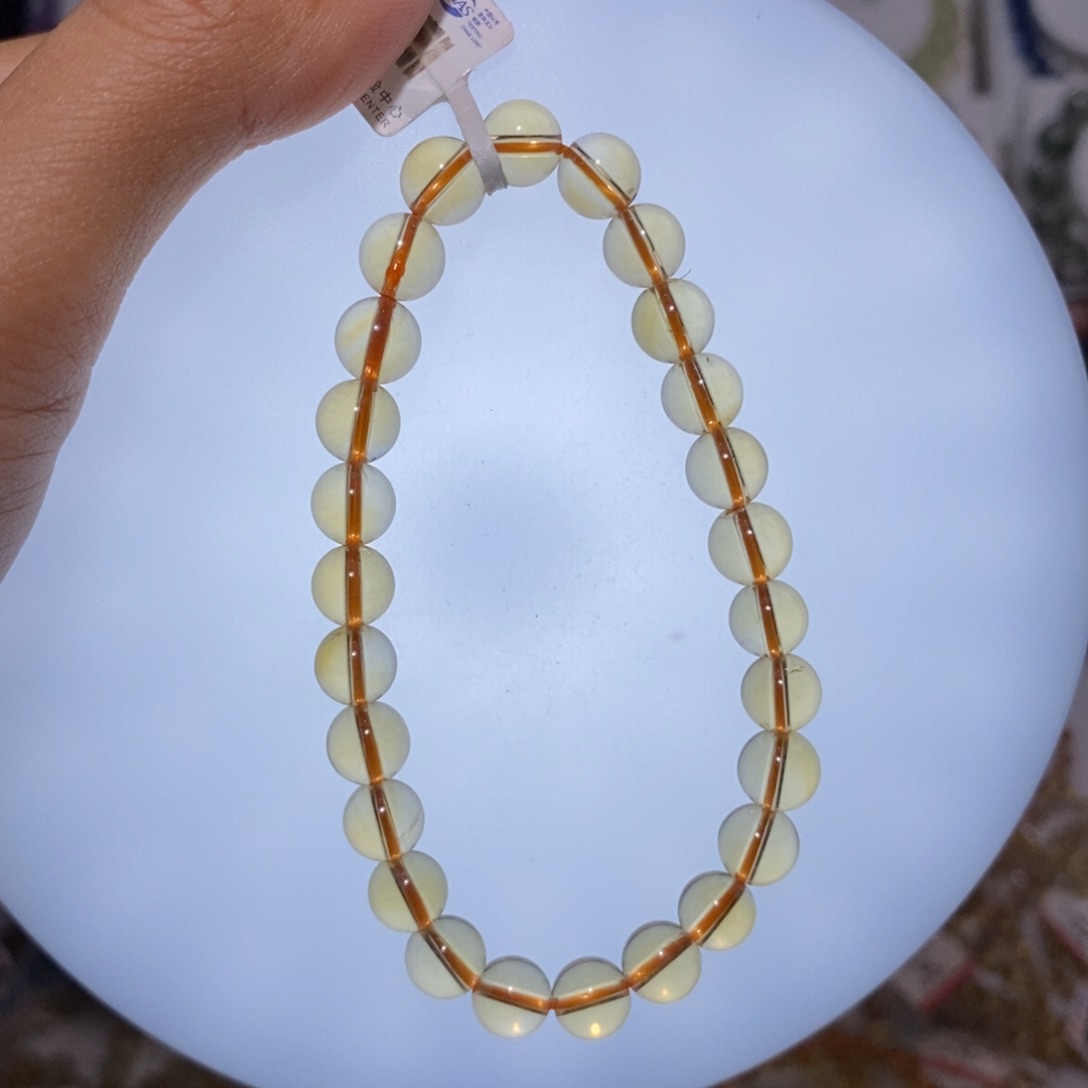 【闪购商品】水晶手链未镶嵌巴西黄水晶7.4mm