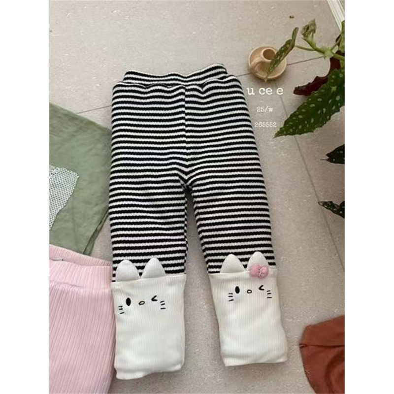 AF21~釉兮·25冬~条纹加厚打底裤265552（童装汉服）