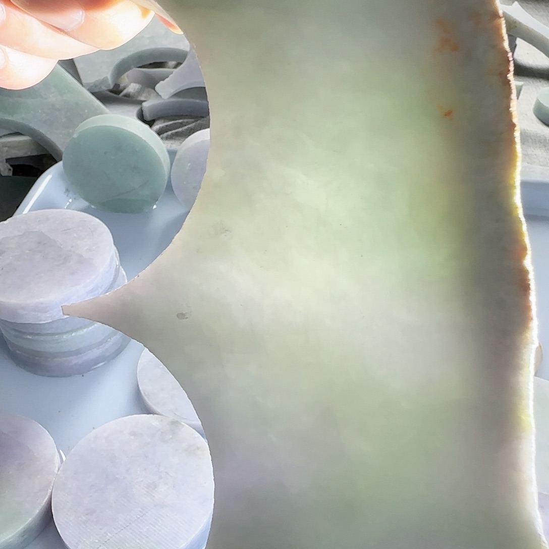 翡翠裸石翡翠A货边角料