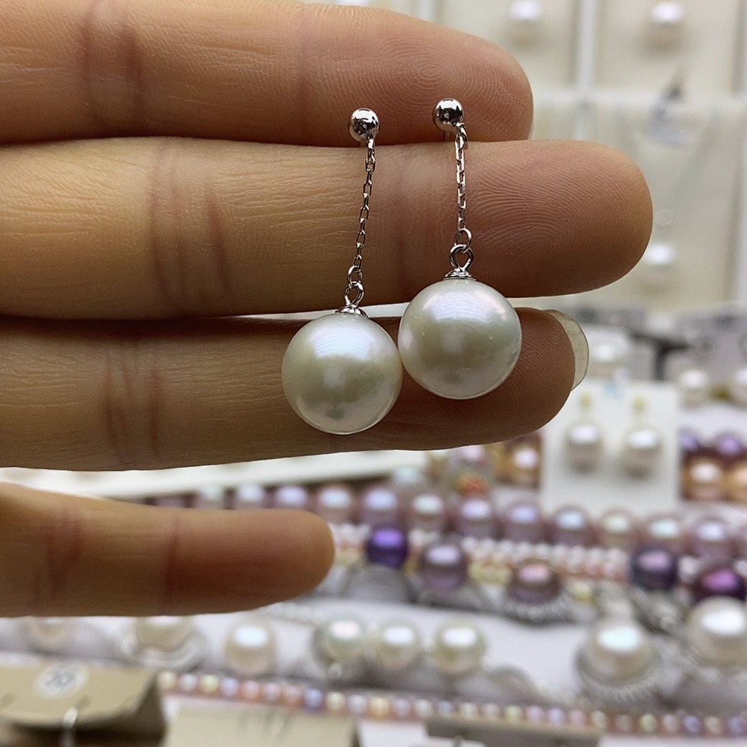 淡水珍珠吊坠(赠链)银S925镶嵌