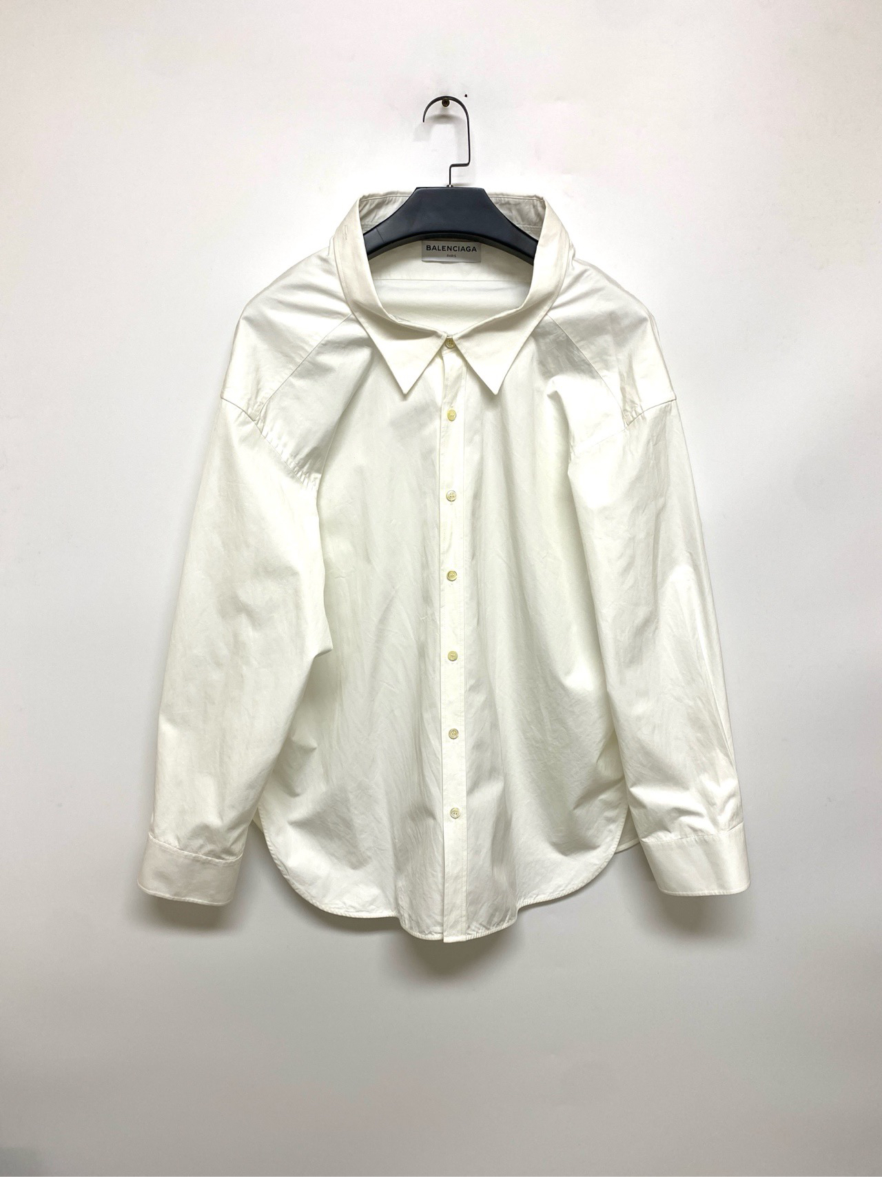 99新 Balenciaga/巴黎世家 纯色衬衫/34码/Y0360