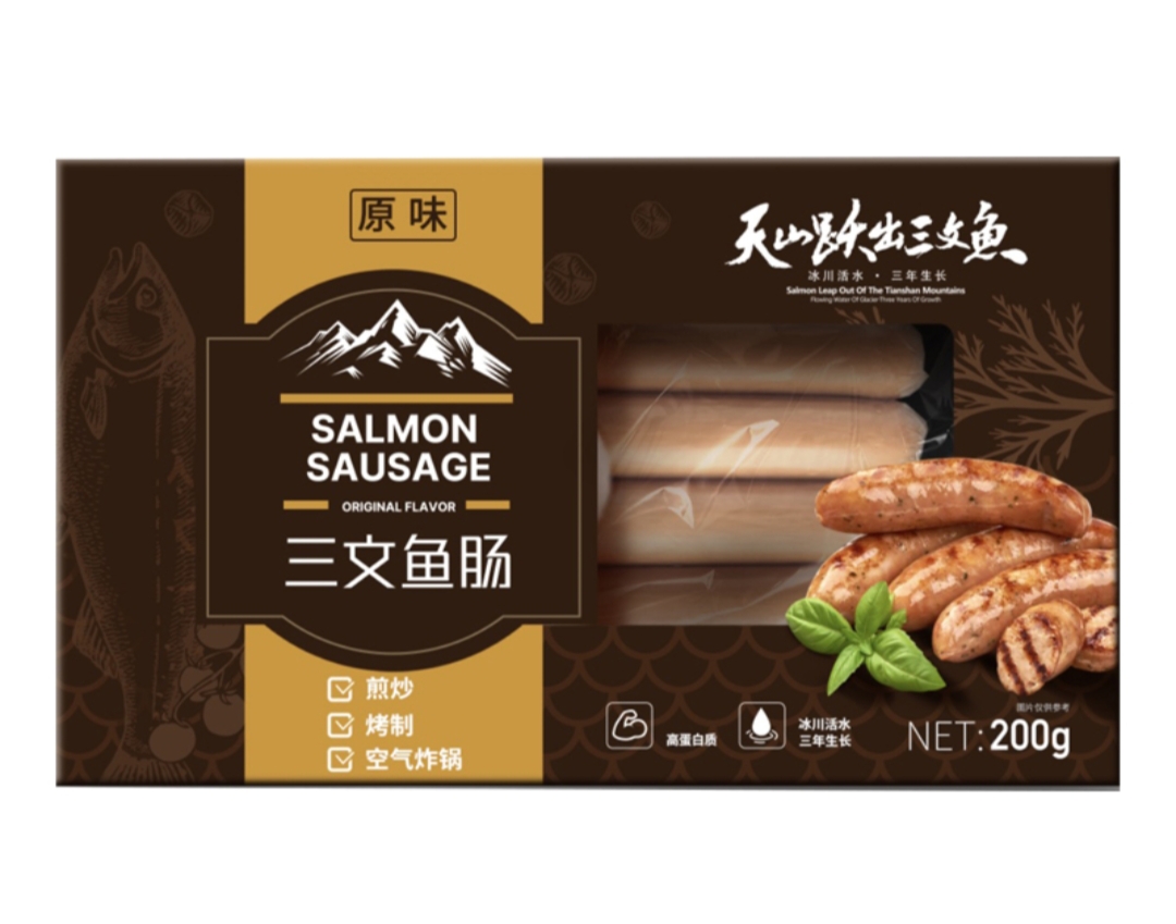 【新疆风味】三文鱼肠（200g）