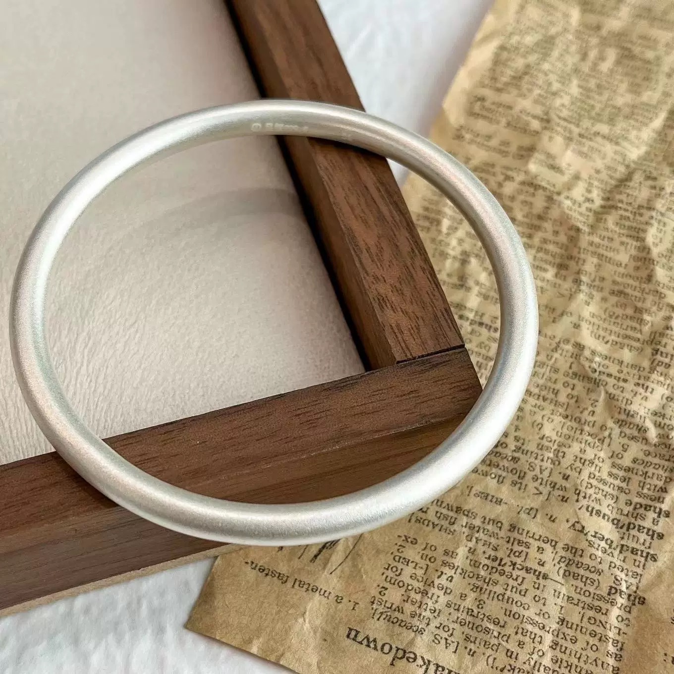 足银手镯 【闭口手镯】足银999.9 清库存带证书礼盒包装