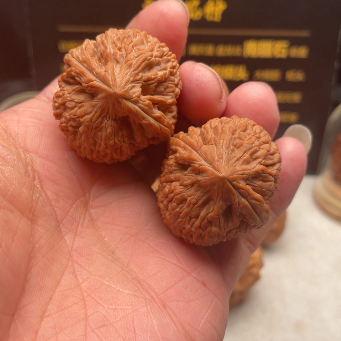 文玩核桃把件34尺全品大蒜头