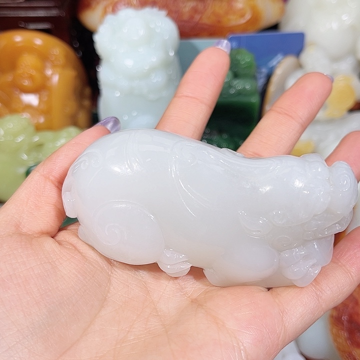 释***然和田玉未镶嵌挂件