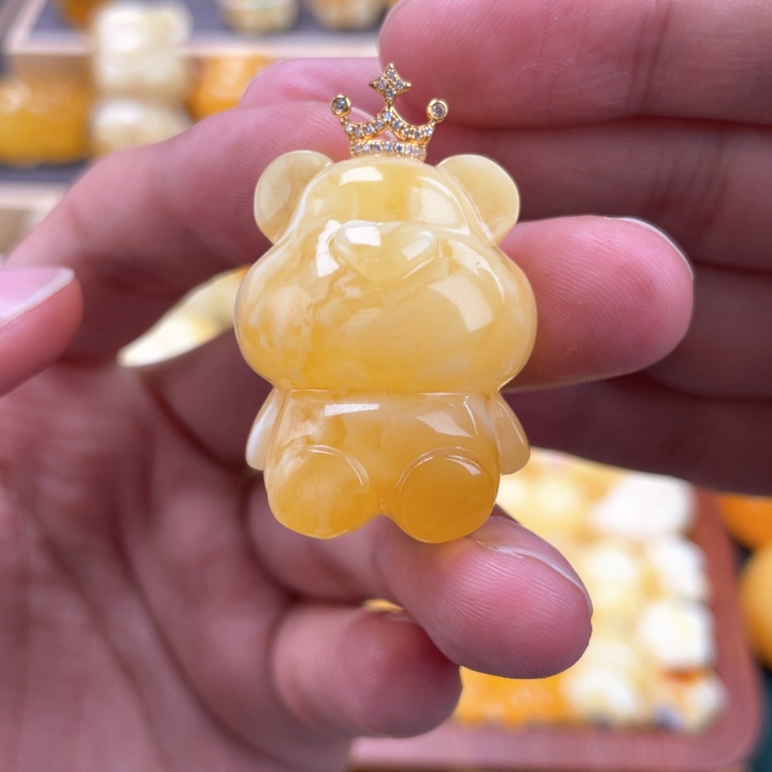 裸石琥珀未镶嵌蜜蜡
