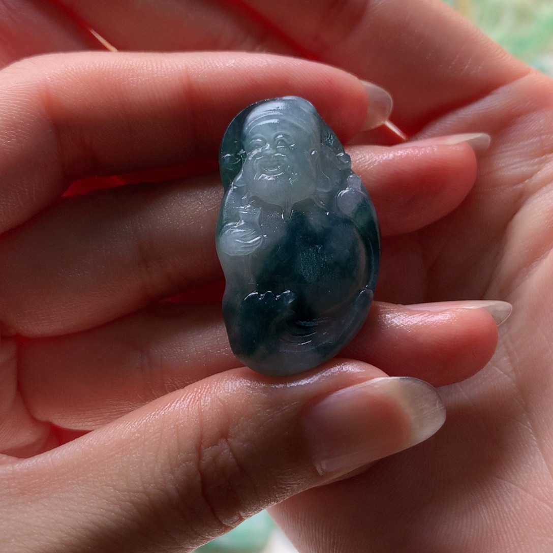 c****定制翡翠未镶嵌财神