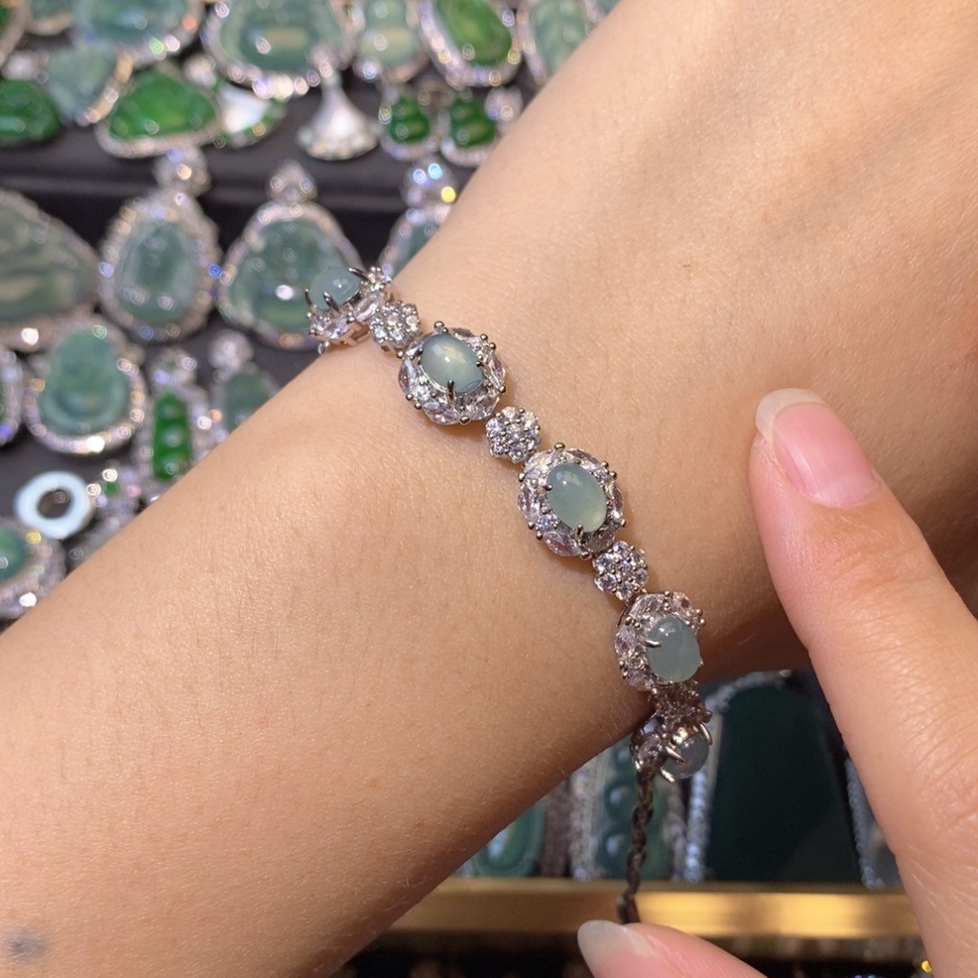 翡翠未镶嵌颈饰天然