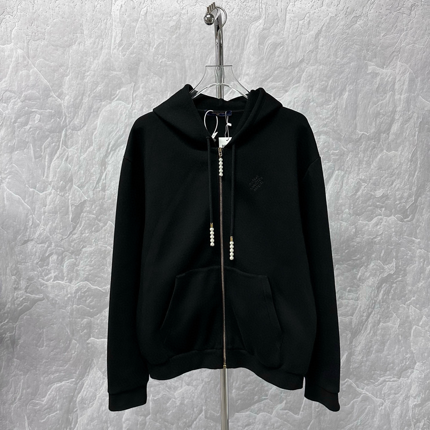 未使用 LouisVuitton/路易威登 SS24 刺绣连帽珍珠外套 L码D17257